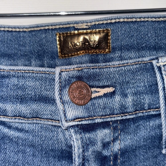 MOTHER High Waisted Rider Ankle Fray Party Like a Pirate Jeans - Picture 9 of 13